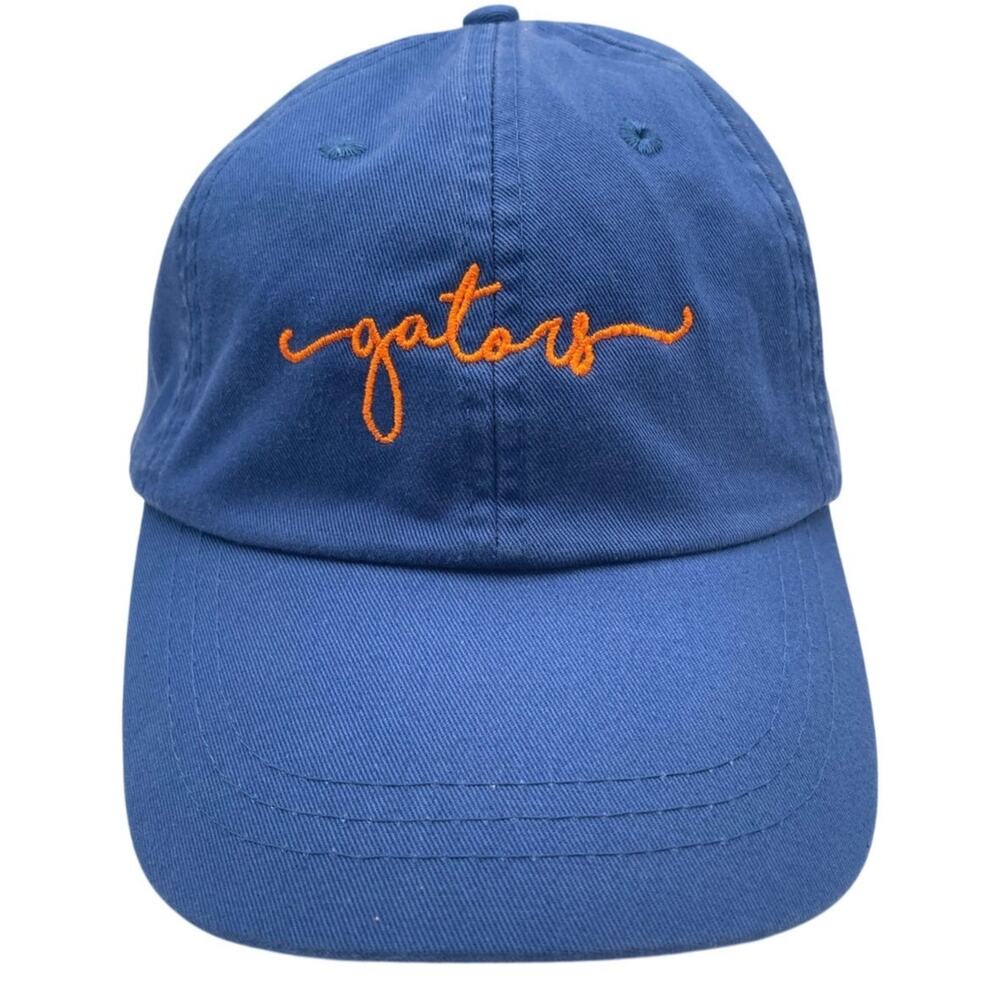 Florida Gators Embroiled Script Hat Blue Orange Adams Cool Crowns Adjustable